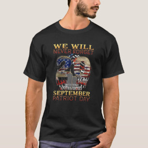 Vergessen Sie niemals die Gedenkstätte zum 20. Jah T-Shirt