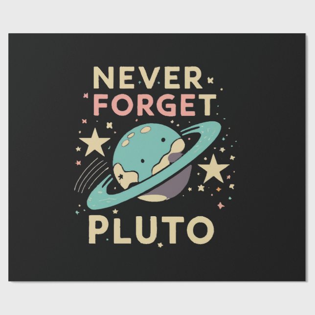 Vergessen Sie niemals die Weltraumwissenschaft Geschenkpapier (Flach)