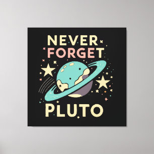 Vergessen Sie niemals die Weltraumwissenschaft Leinwanddruck