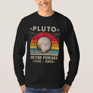 Vergessen Sie niemals Pluto Retro Vintag Science G T-Shirt