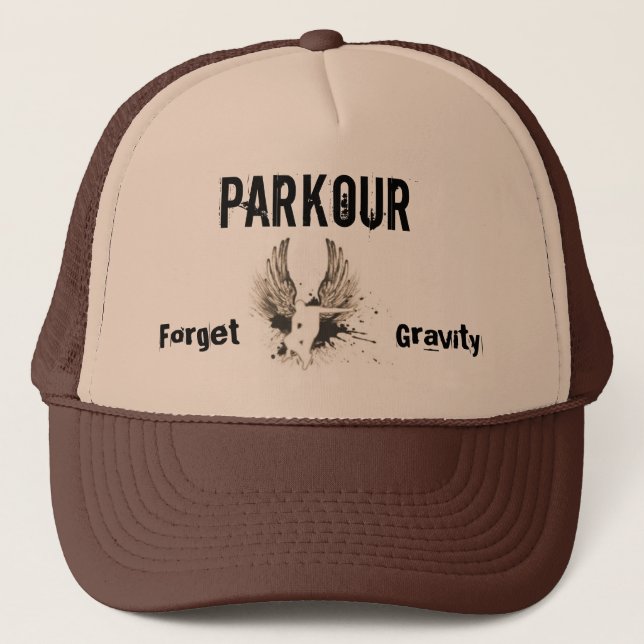 Vergessen Sie Schwerkraft, Parkour Truckerkappe (Vorderseite)