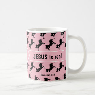 VERGESSEN UNICORNS JESUS IST EIN WIRKLICHES Monogr Kaffeetasse