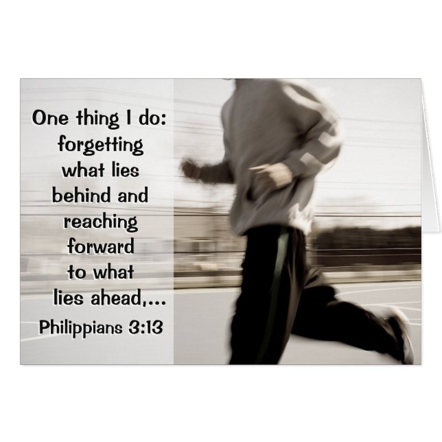 Vergessen, was hinten liegt, Philippians-3:13 (Vorderseite (Horizontal))