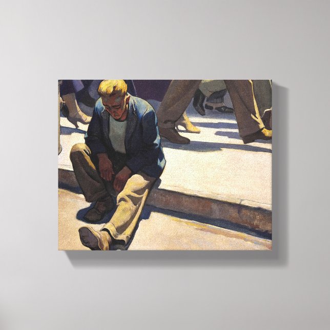 Vergessener Mann von Maynard Dixon Leinwanddruck (Vorderseite)