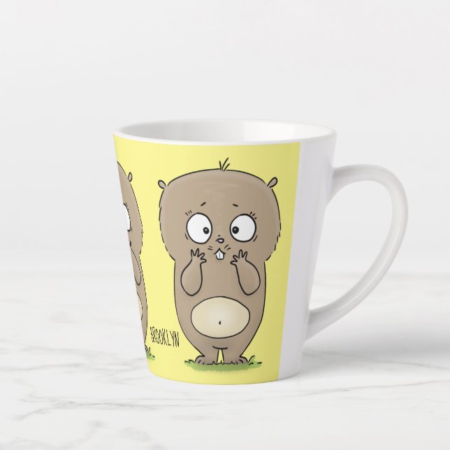Vergesslicher, bezaubernder Hamster-Cartoon Milchtasse (Rechts)