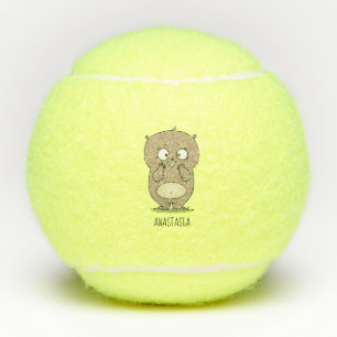 Vergesslicher, bezaubernder Hamster-Cartoon Tennisbälle