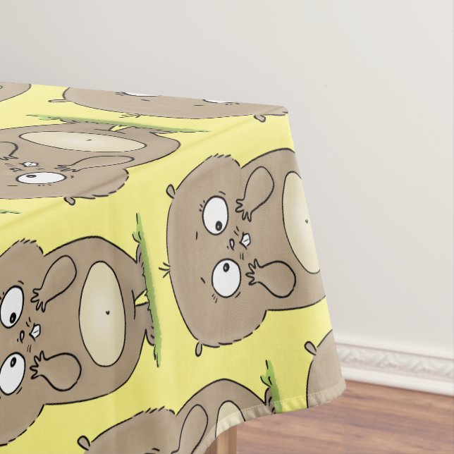 Vergesslicher, bezaubernder Hamster-Cartoon Tischdecke (Beispiel)