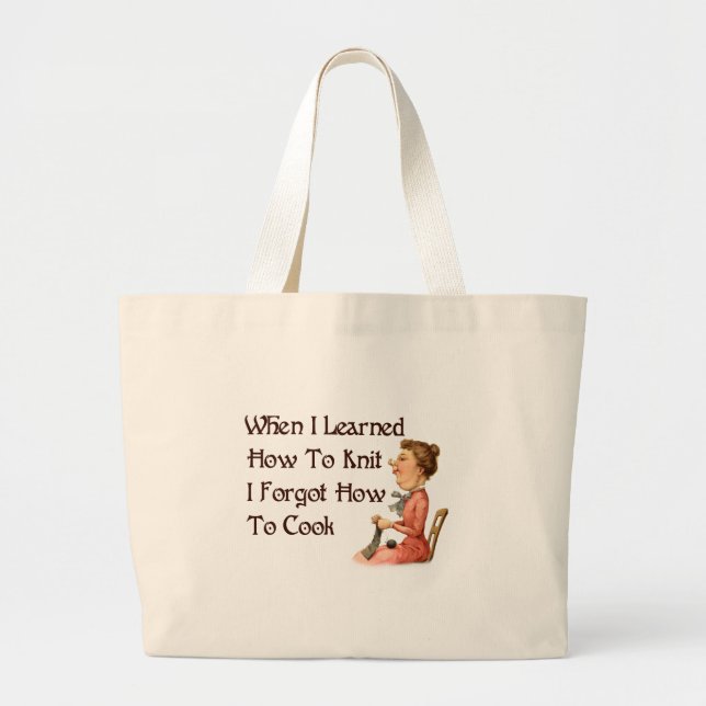 Vergesslicher Stricker Jumbo Stoffbeutel (Vorne)