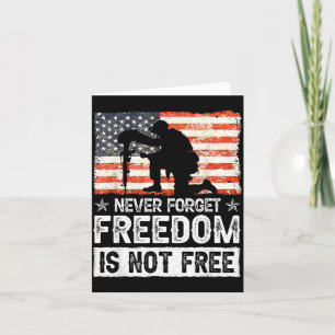 Vergeßt Freiheit ist nicht USA Amerikanischer Gede Karte