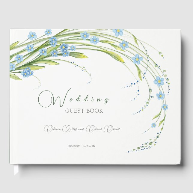 Vergesst-ich-nicht-Hochzeit Gästebuch (Vorderseite)