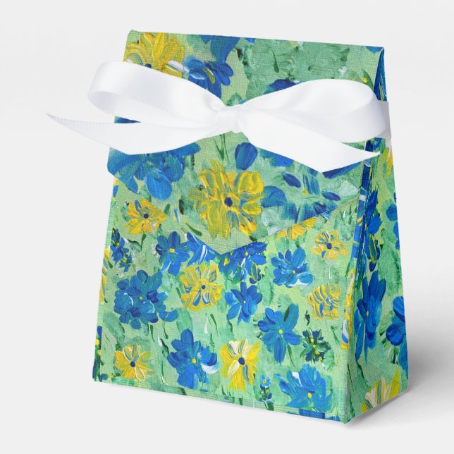 Vergesst-Me-Not-Floral Gevor Box Geschenkschachtel (Vorderseite)