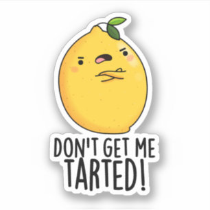 Vergesst mich nicht mit einem lustigen Lemon Pun Aufkleber