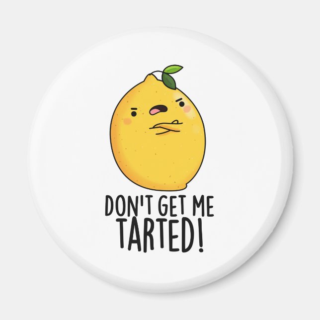 Vergesst mich nicht mit einem lustigen Lemon Pun Magnet (Vorne)
