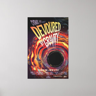 Vergeudet durch Gravity Halloween Hole Black Horro Leinwanddruck