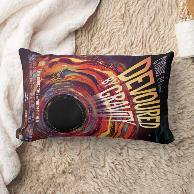 Vergeudet durch Gravity Halloween Hole Black Horro Lendenkissen (Decke)