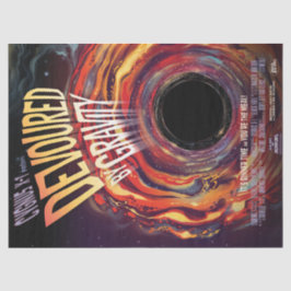 Vergeudet durch Gravity Halloween Hole Black Horro Seidenpapier