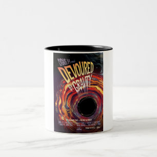Vergeudet durch Gravity Halloween Hole Black Horro Zweifarbige Tasse