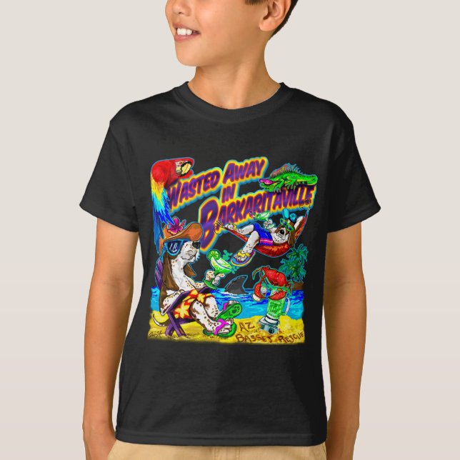 Vergeudet weg in Barkaritaville T-Shirt (Vorderseite)
