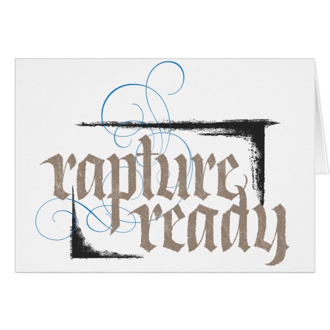 Vergewaltigung fertig - Elegante religiöse Kalligr (Vorderseite (Horizontal))