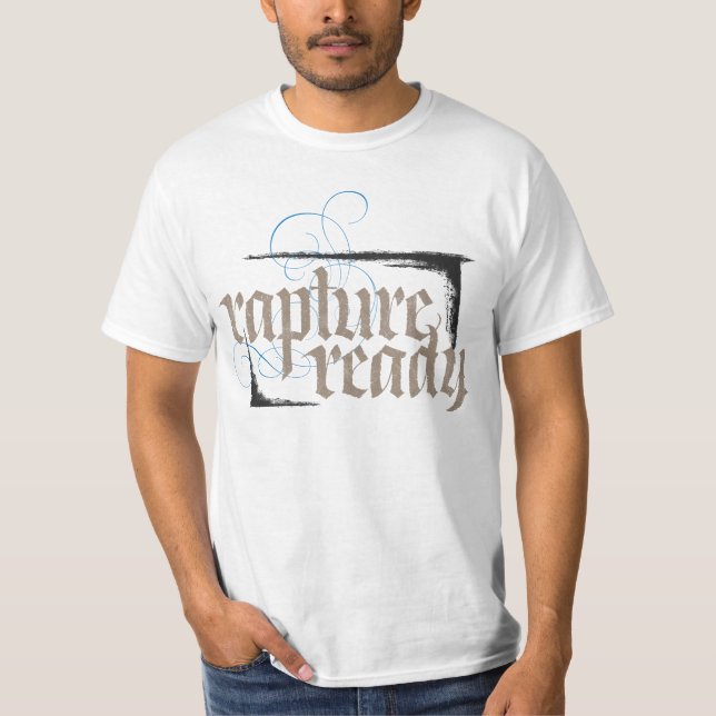 Vergewaltigung Ready religiöse Christliche Kalligr T-Shirt (Vorderseite)