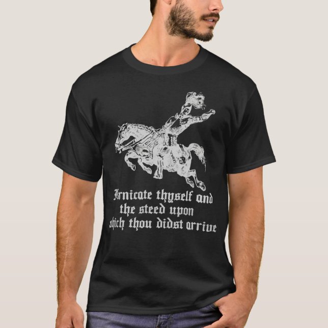Vergib dich und den Gott, auf dem du bist T-Shirt (Vorderseite)