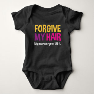 Vergib mir die Haare - Funny Bodysuit für Cranio B Baby Strampler