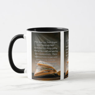 Vergib mir Lord Gebet Zwei-Tone-Tasse Tasse