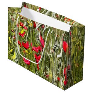 Vergiftete Poppies Surrealistische Abstrakte Kunst Große Geschenktüte