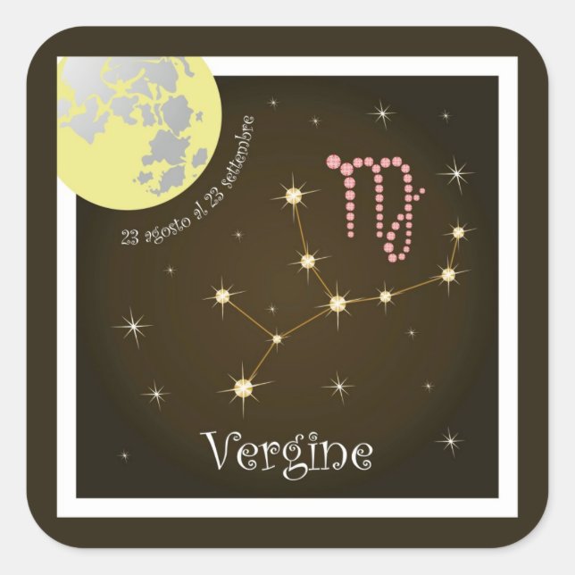 Vergine 23 agosto al 23 settembre Aufkleber (Vorderseite)