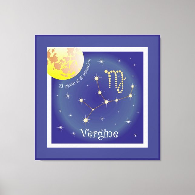 Vergine 23 agosto al 23 settembre Leinwand (Vorderseite)