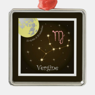 Vergine 23 agosto al 23 settembre Ornament Aus Metall