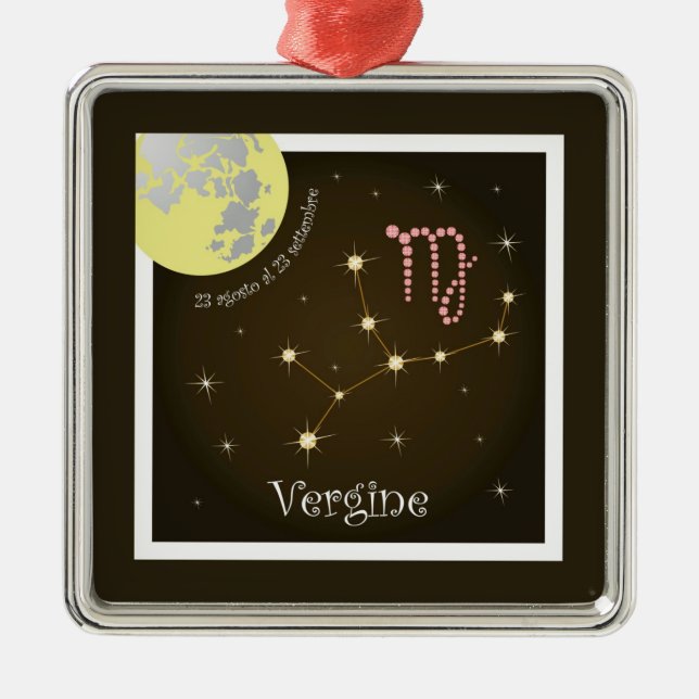 Vergine 23 agosto al 23 settembre Ornament Aus Metall (Vorne)