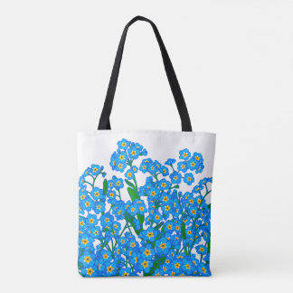 Vergiss mich nicht, blaue Blume Zeichnend, Naturli Tasche