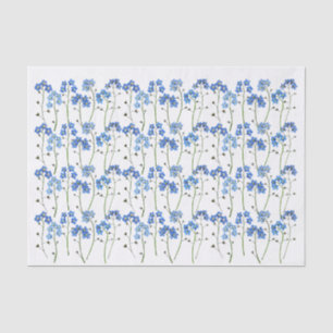 Vergiss mich nicht Blue Flowers Kunsthandwerk Tiss Seidenpapier