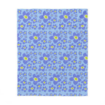 Vergiss mich nicht, Blume Design auf Fleece Blanke
