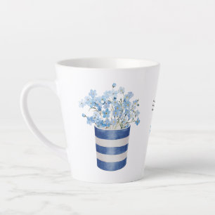 Vergiss mich nicht Blume Lover Keramik Milchtasse