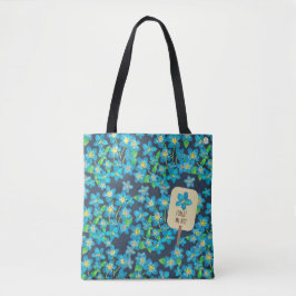 Vergiss mich nicht deutsche / englische blaue Wild Tasche