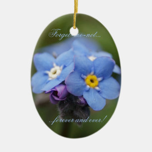 Vergiss mich nicht für immer und immer! keramikornament