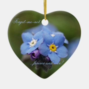 Vergiss mich nicht für immer und immer! keramikornament