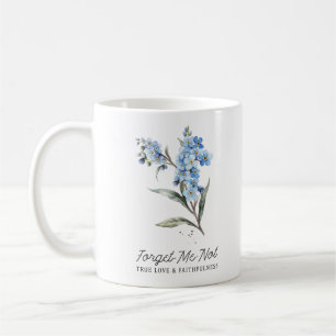 Vergiss mich nicht - wahre Liebe und Treue Kaffeetasse
