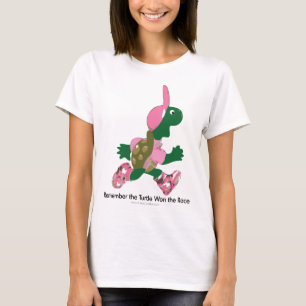 Vergiss nicht, dass die Schildkröte das Rennen ge T-Shirt