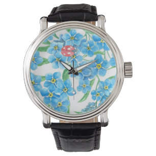 Vergiss nicht, dass ich kein nahtloses Blumenmuste Armbanduhr