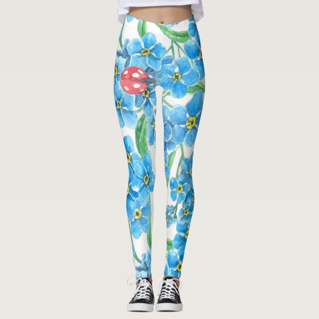 Vergiss nicht, dass ich kein nahtloses Blumenmuste Leggings (Vorderseite)
