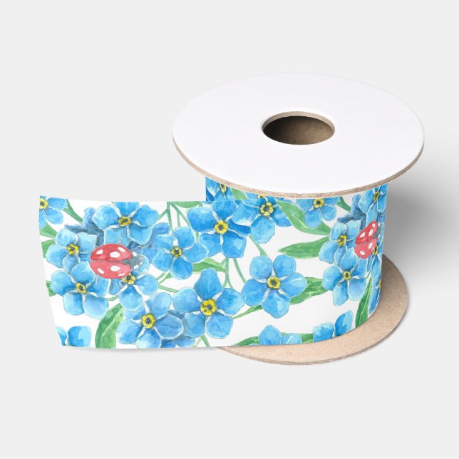 Vergiss nicht, dass ich kein nahtloses Blumenmuste Satinband (Spule)