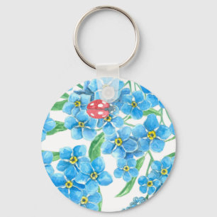 Vergiss nicht, dass ich kein nahtloses Blumenmuste Schlüsselanhänger