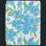 Vergiss nicht, dass ich kein nahtloses Muster habe iPad Hülle<br><div class="desc">Wasserfarbene nahtlose Muster-Design mit vergessen mich nicht Blume und Ladybugs.</div>