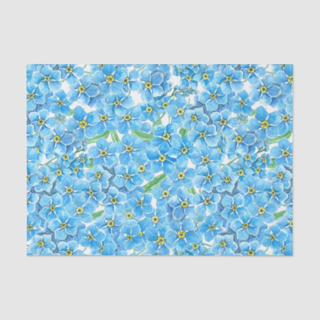 Vergiss nicht, dass ich keine Aquarellfarbe habe Seidenpapier (Vorderseite)
