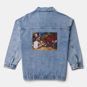 Vergiss nicht den Knoblauch, Budapest. Jeansjacke