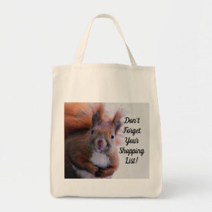 Vergiss nicht die Eichhörnchen-Tote-Tasche Tragetasche
