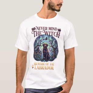 Vergiss nicht, Hexe, Labrador-Spukhaus Moo zu beac T-Shirt